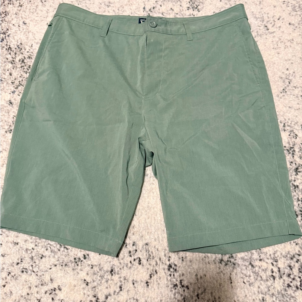 Rye Men's Sage Green Flat Front Shorts